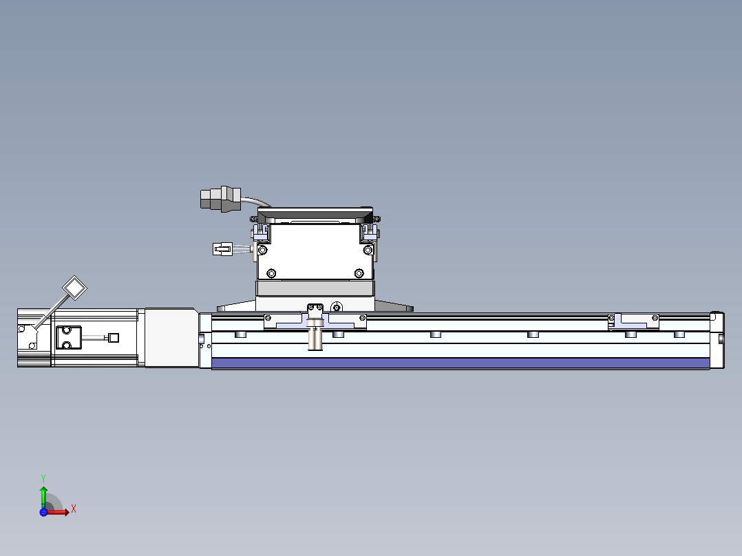 内嵌直交机械手XYG系列XYG440-F1前视图