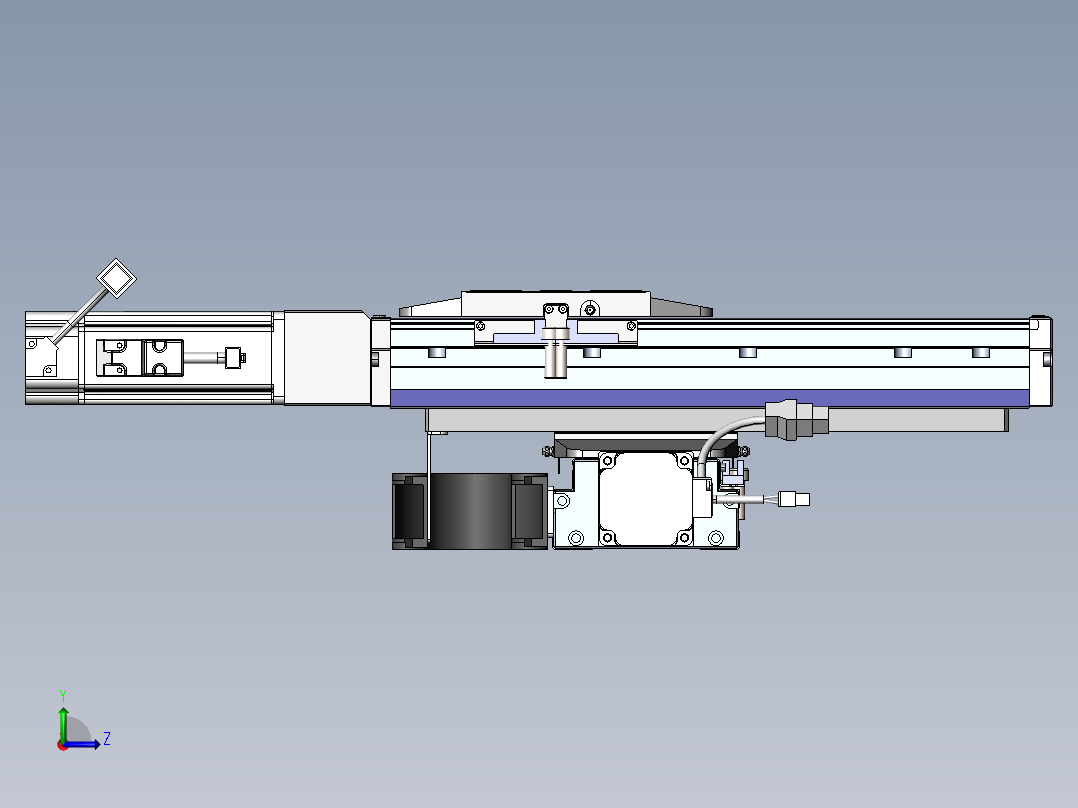 内嵌直交机械手XYG系列XYG440-F1左视图