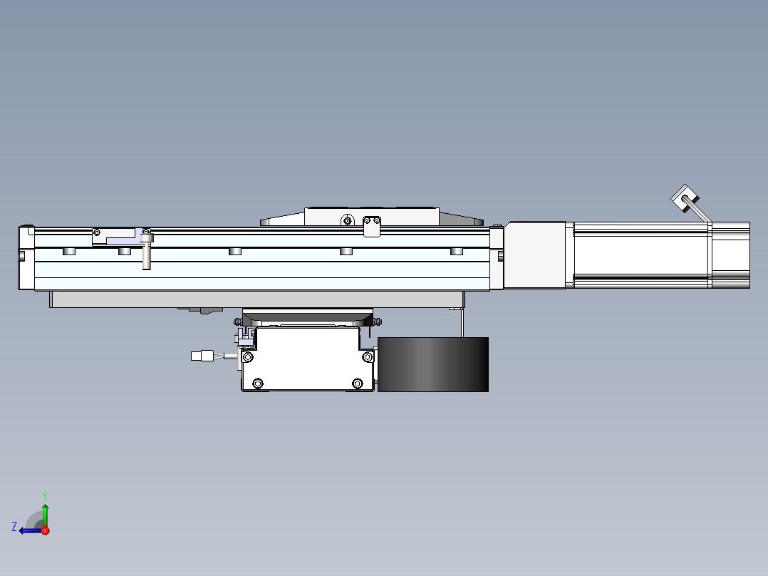 内嵌直交机械手XYG系列XYG440-F1右视图