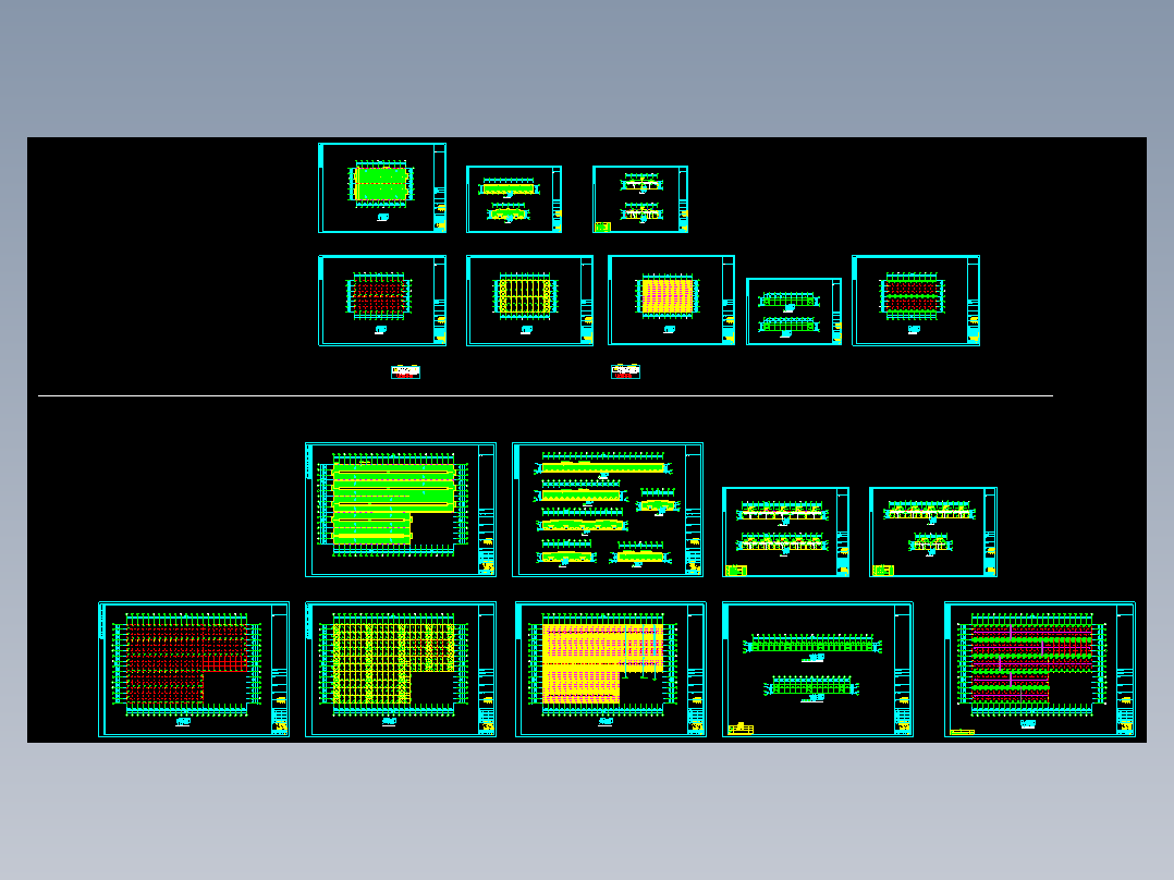 安徽某石材公司钢结构工程CAD图