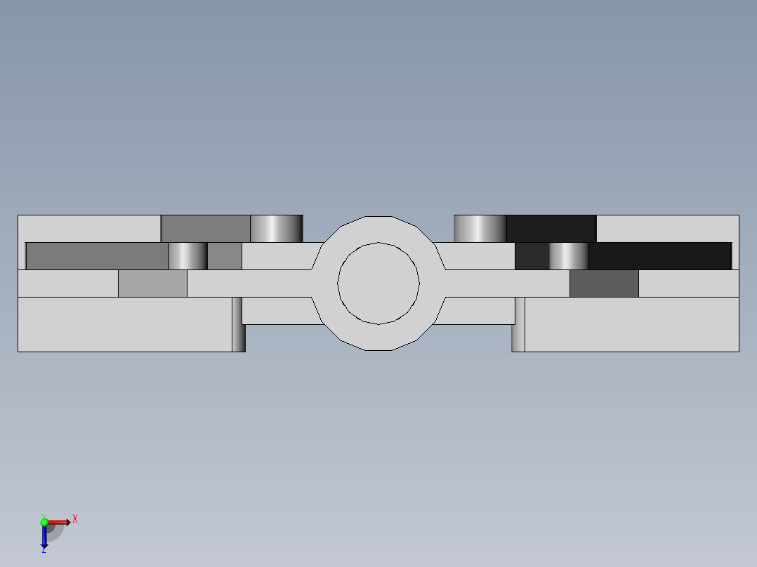 连杆夹持机构（含仿真）454155俯视图