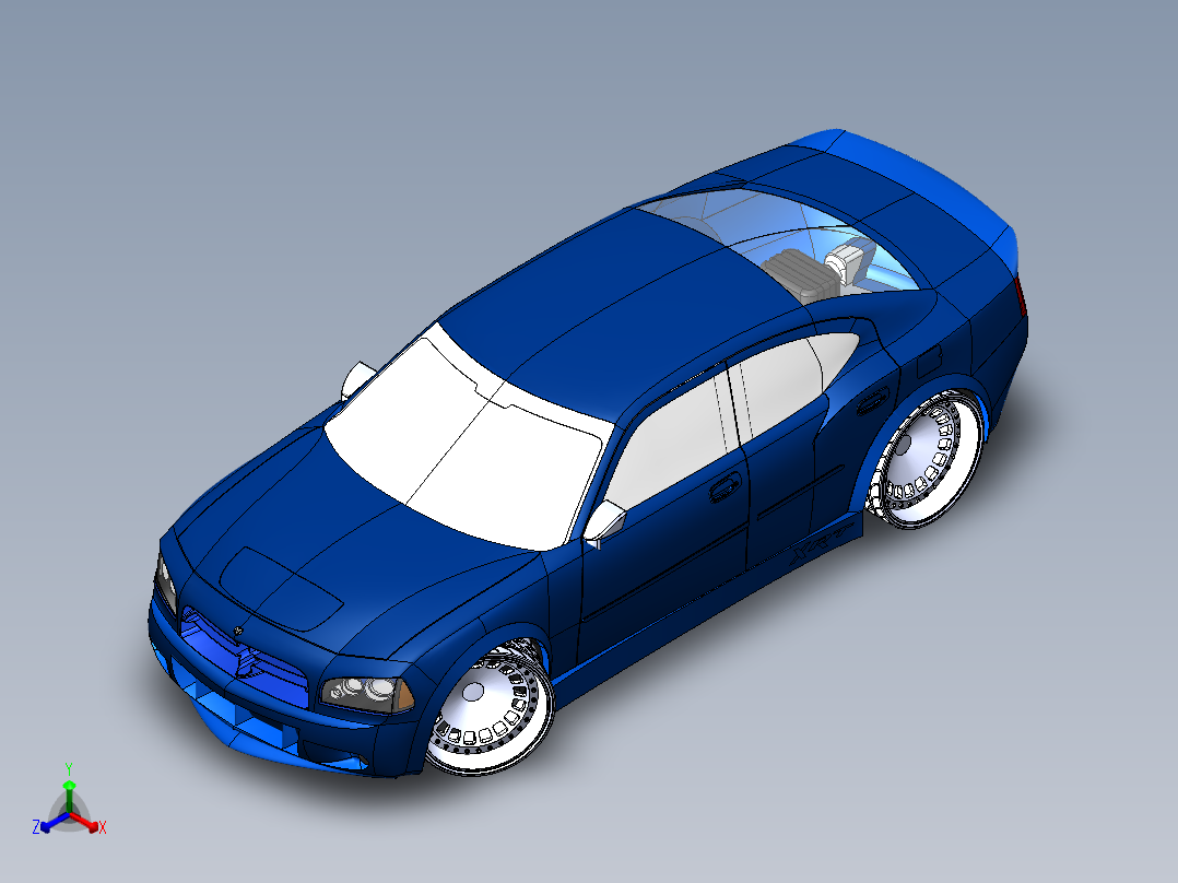 018-道奇charger正等轴测图