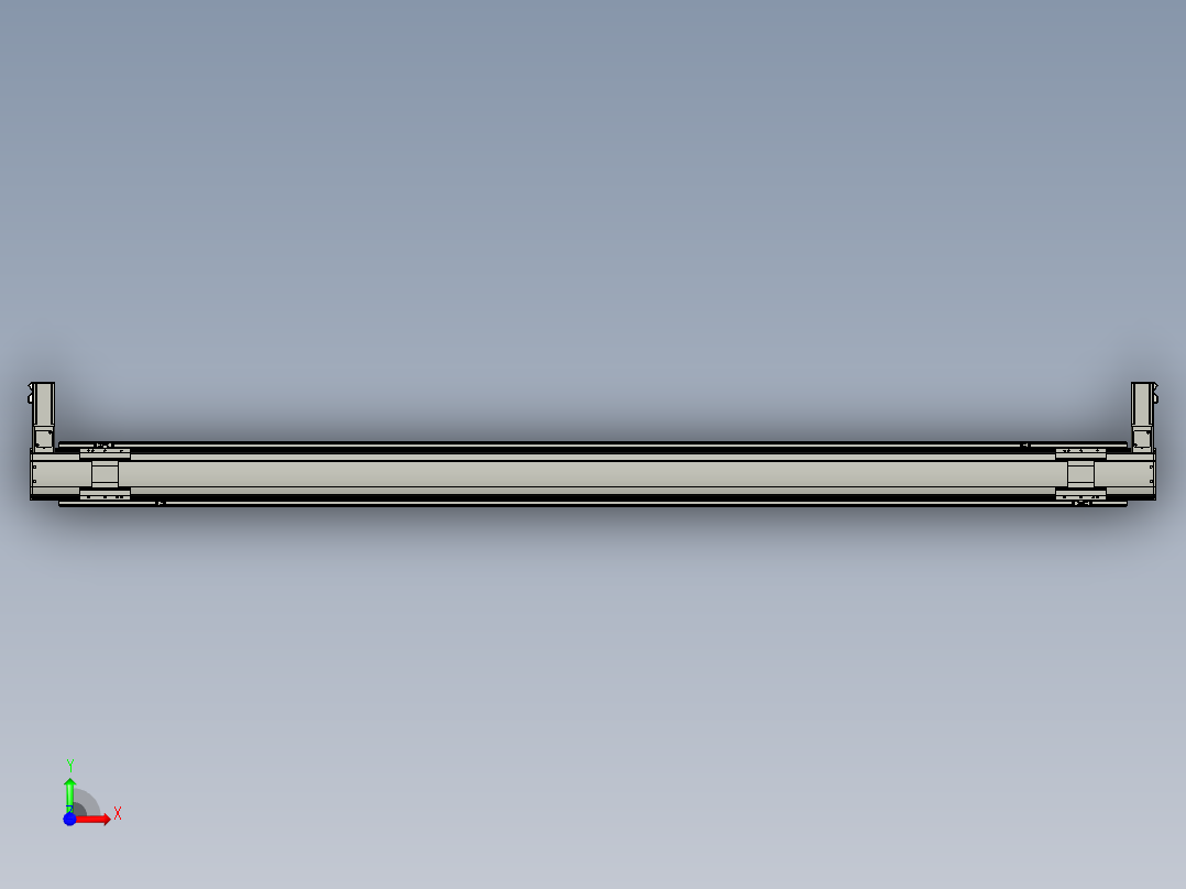 威洛博双电机滑台-VBF14S2-L100-S2600-BLR-P40-C6前视图