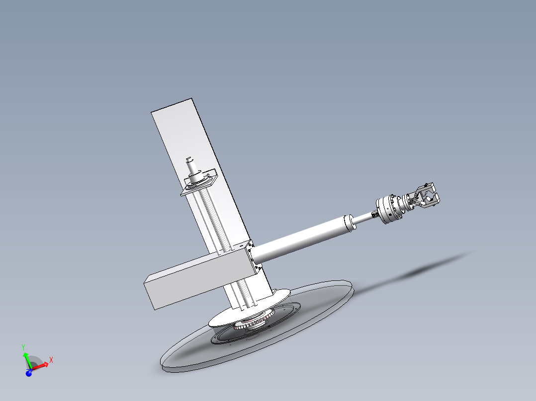 法兰上料<span style='color: red'>机器人</span>设计 三维 CAD图纸 和 说明书