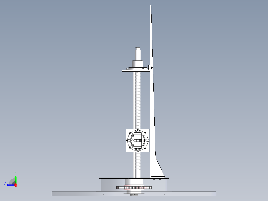 法兰上料机器人设计 三维 CAD图纸 和 说明书右视图