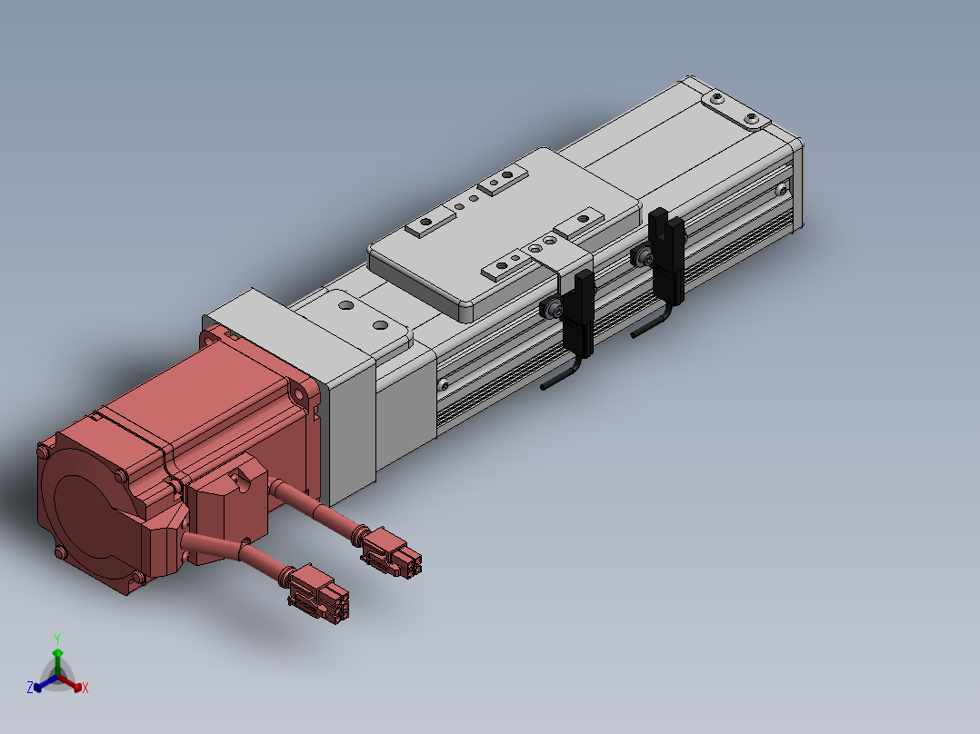 精密模组MY60-T10-50L-BC-P20B-C4-C正等轴测图