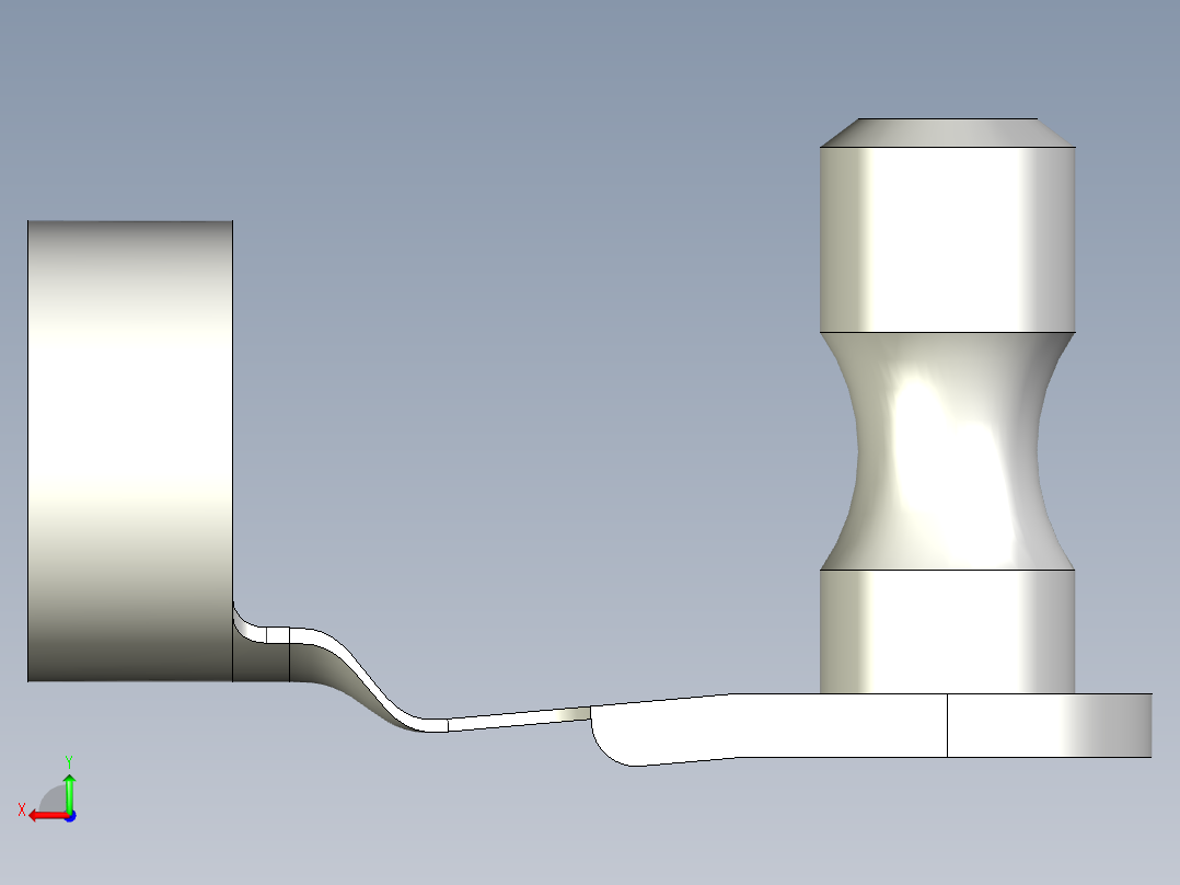 折疊彈片梢10.(B)-3D多系列多零件图纸模型后视图