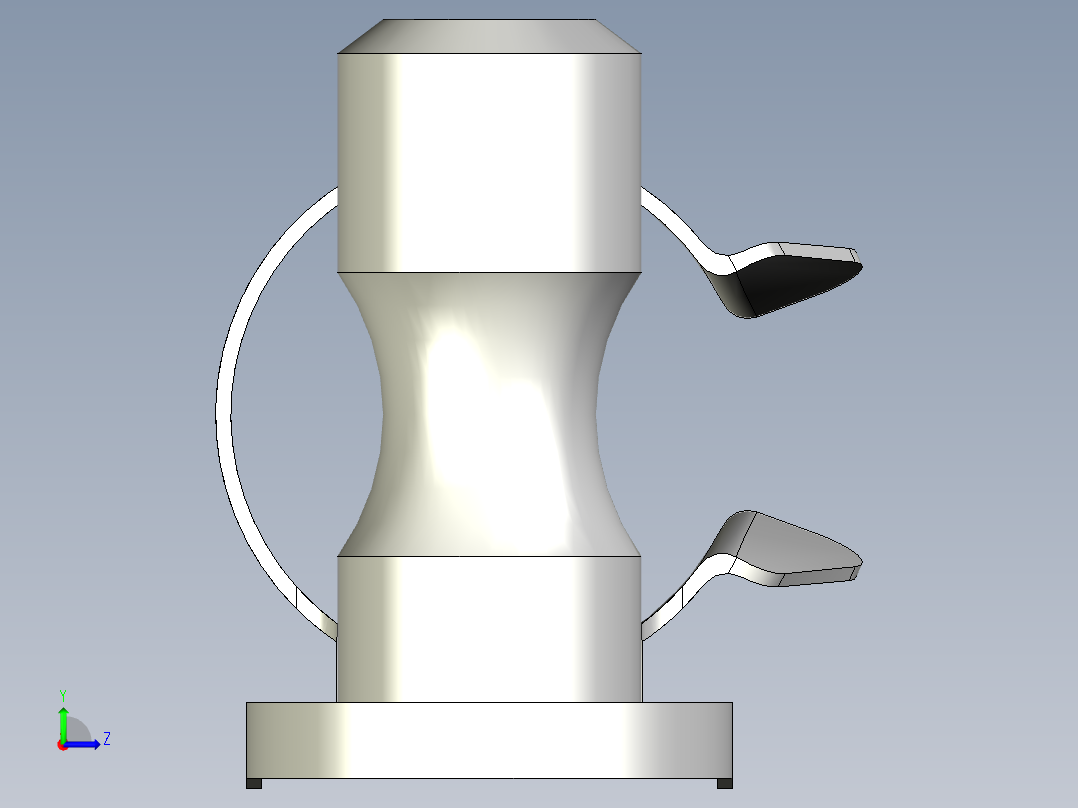 折疊彈片梢10.(B)-3D多系列多零件图纸模型左视图