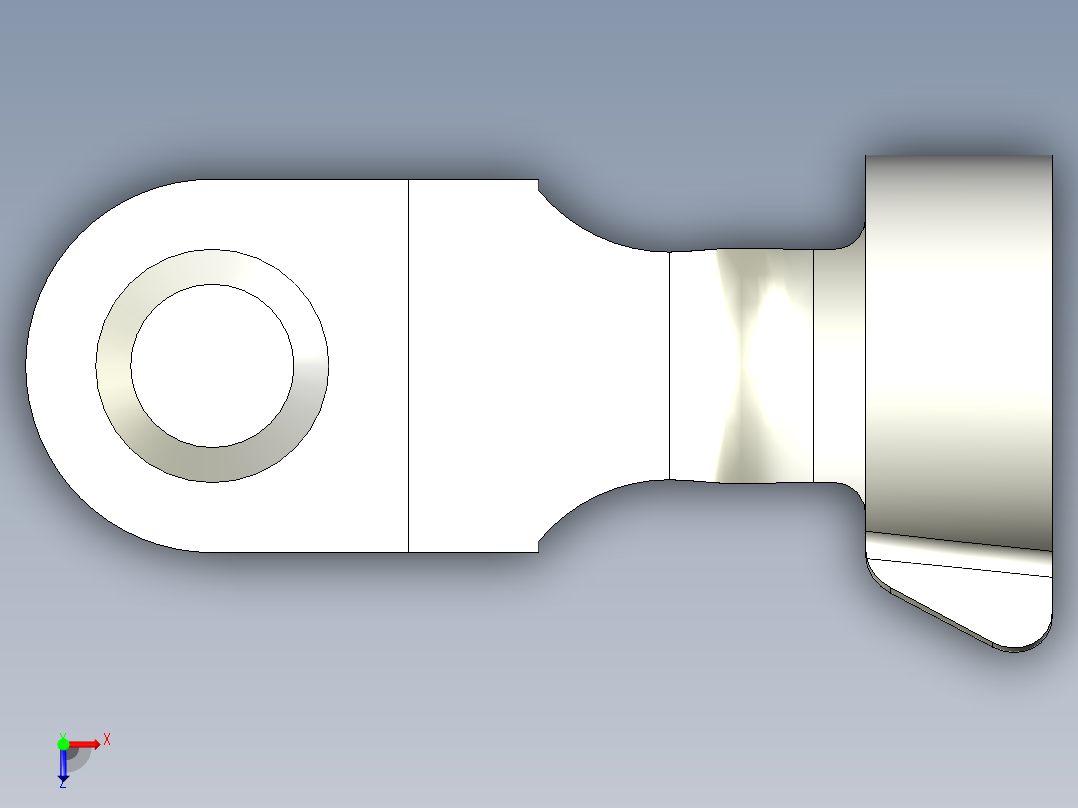 折疊彈片梢10.(B)-3D多系列多零件图纸模型俯视图