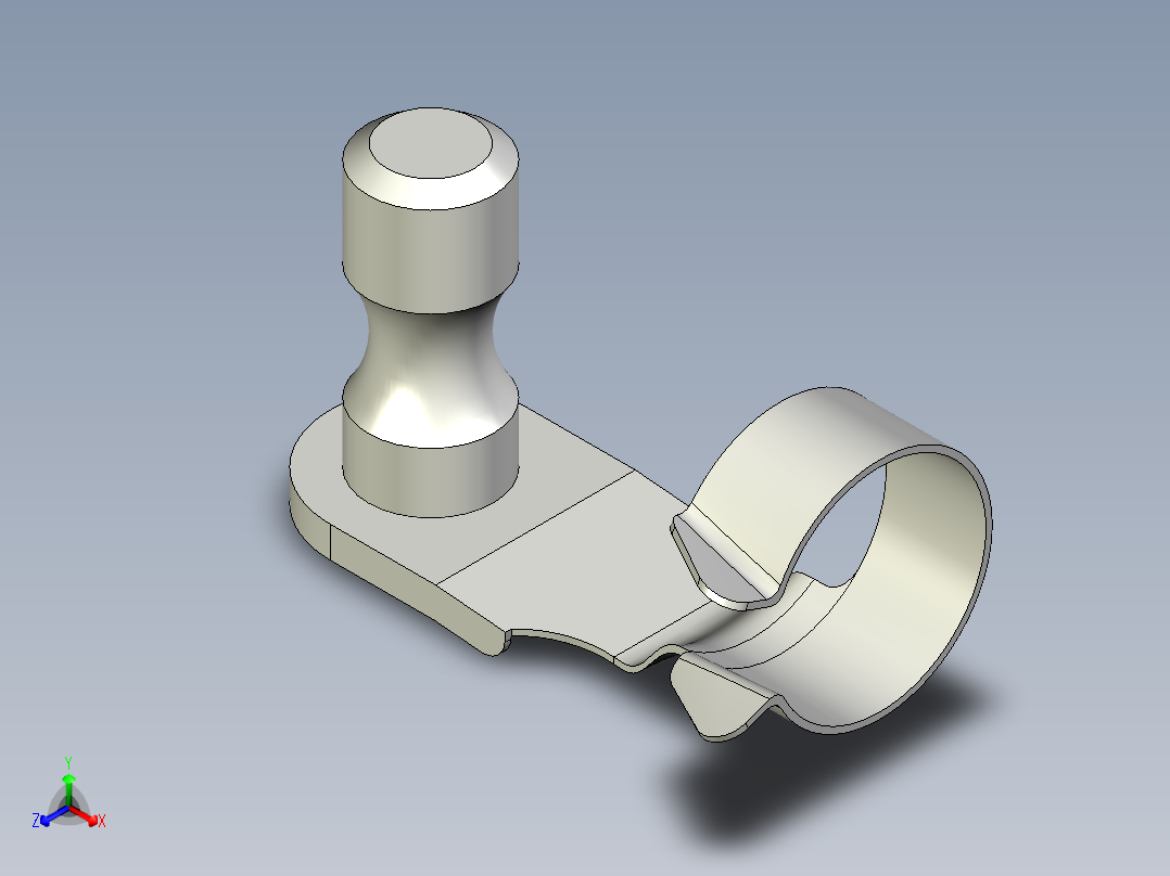折疊彈片梢10.(B)-3D多系列多零件图纸模型正等轴测图