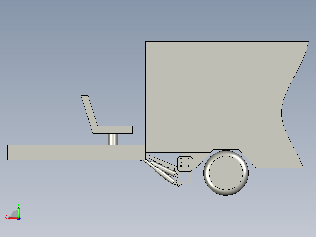 车载轮椅升降机三维图376269==40后视图