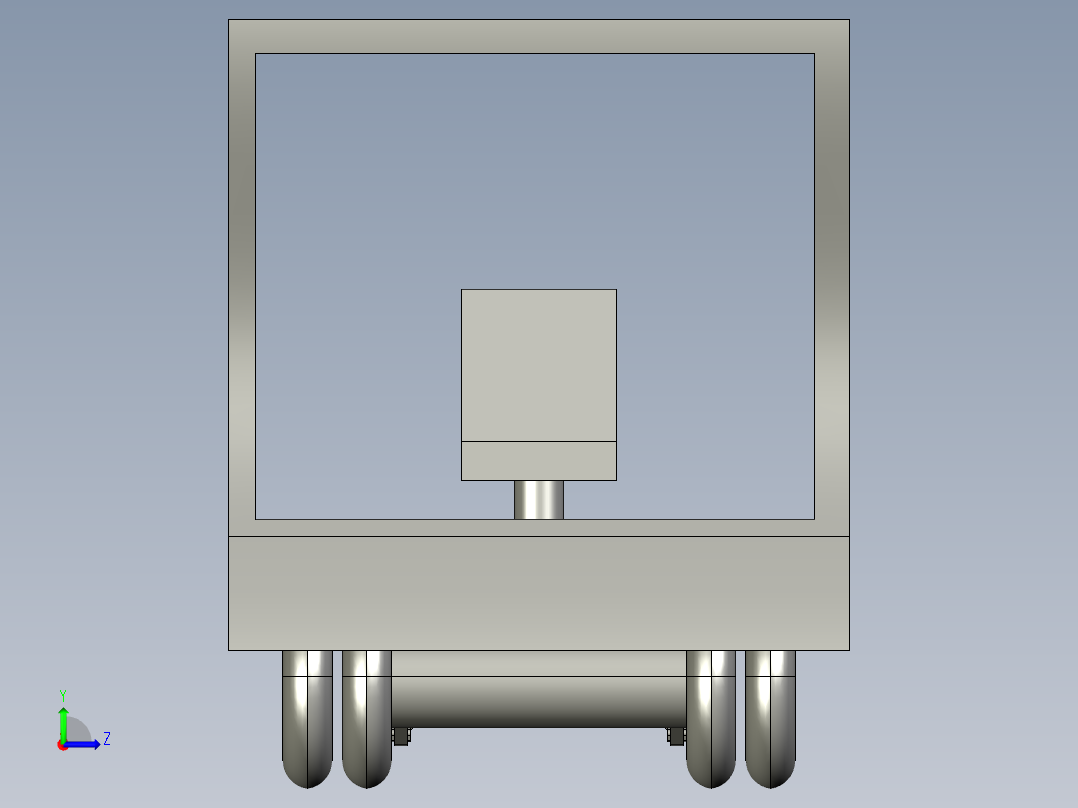车载轮椅升降机三维图376269==40左视图