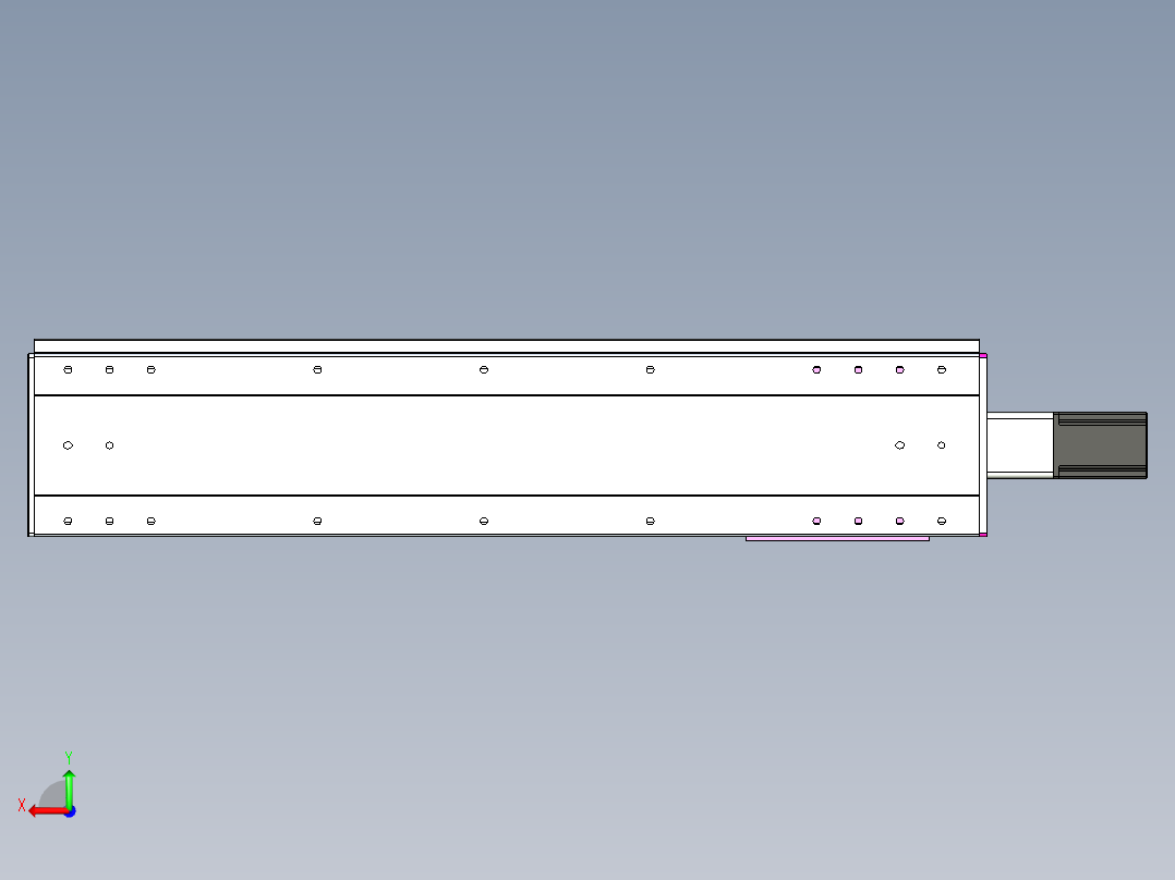 VF丝杆传动-一般环境VF22-L20-C-S800-BC-P75-C4后视图