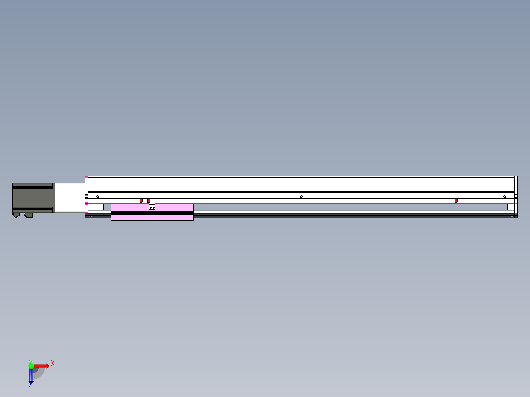 VF丝杆传动-一般环境VF22-L20-C-S800-BC-P75-C4俯视图