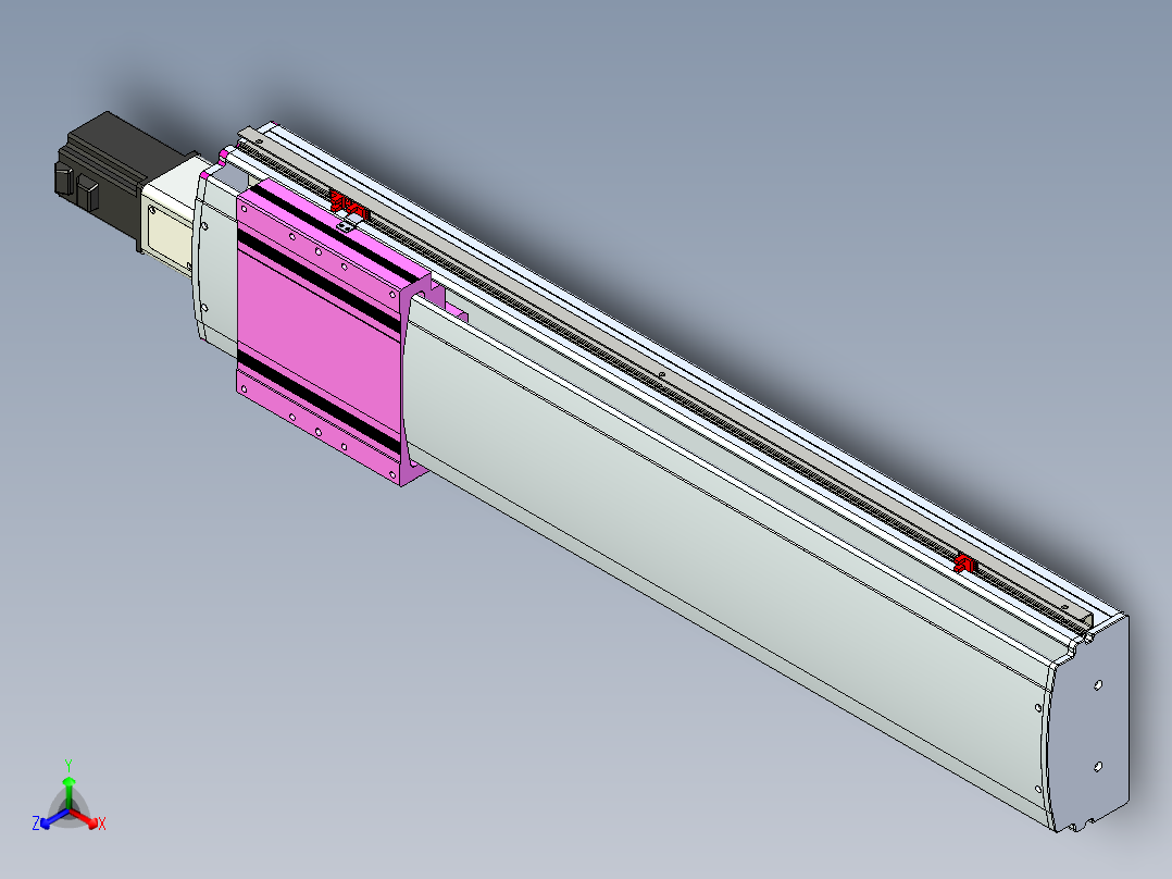 VF丝杆传动-一般环境VF22-L20-C-S800-BC-P75-C4正等轴测图