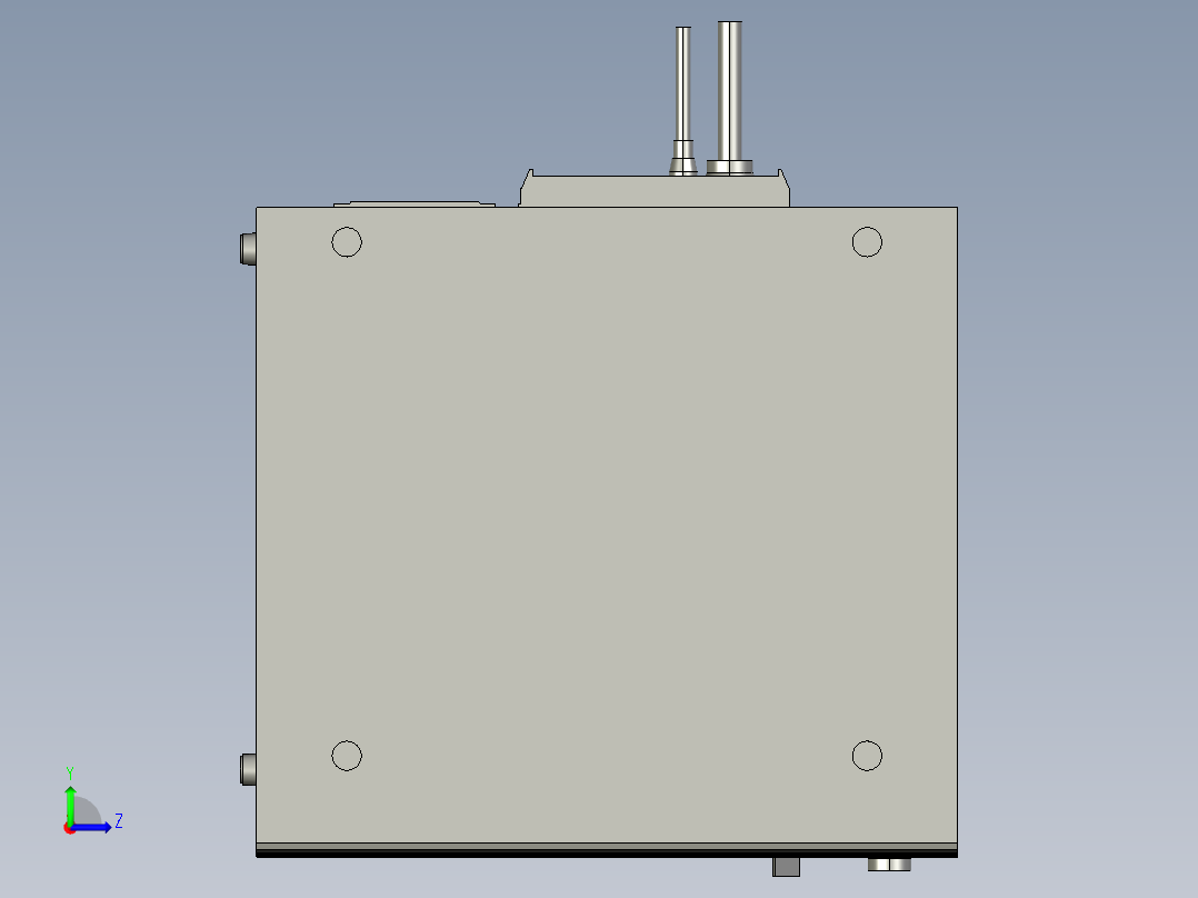 基恩士MD-V9600_9610_9620_C_kc图纸模型左视图