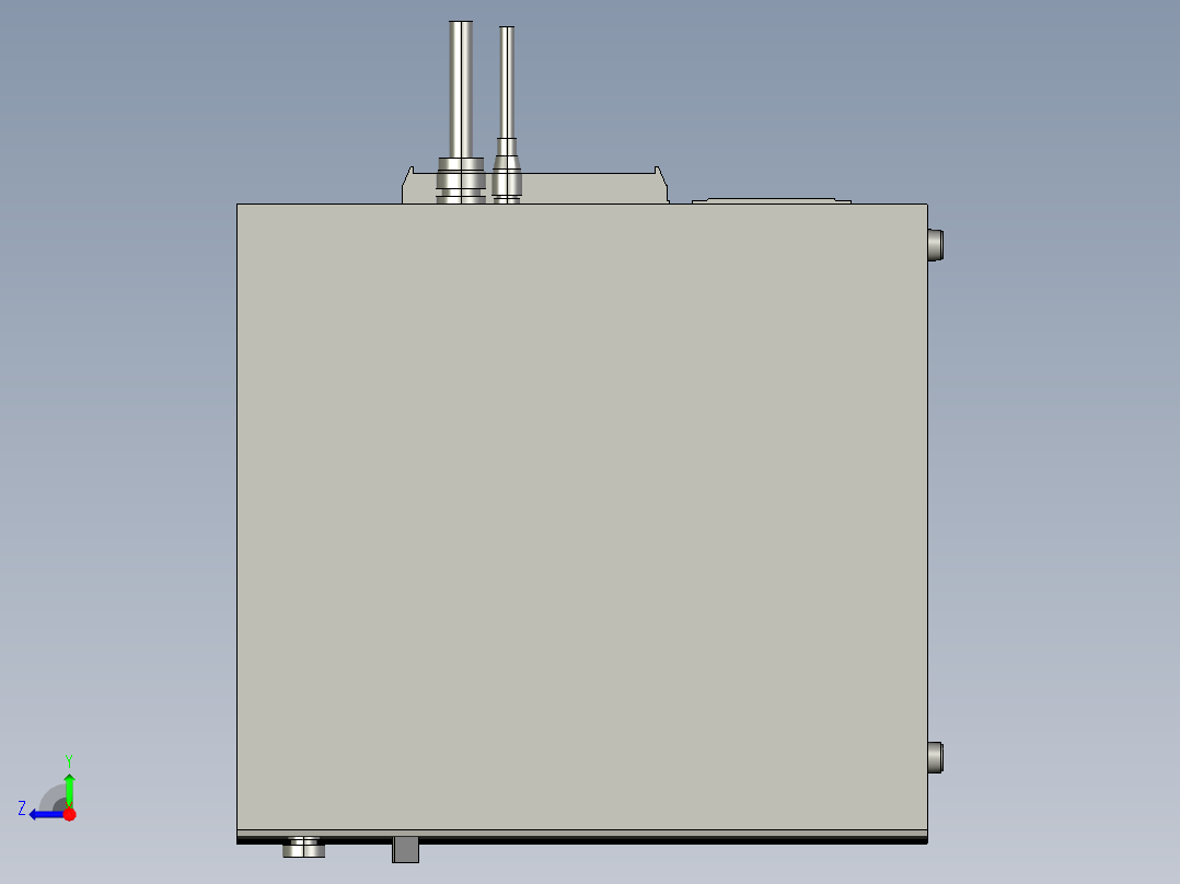 基恩士MD-V9600_9610_9620_C_kc图纸模型右视图