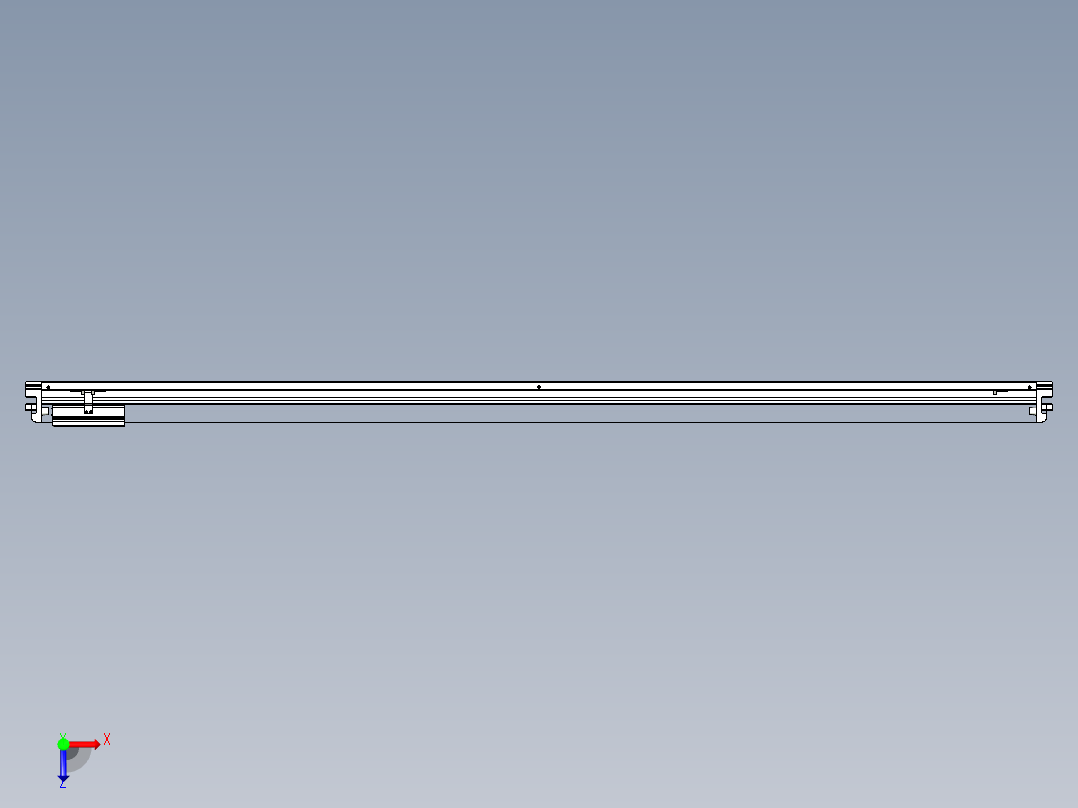 威洛博VL系列直线电机模组-VL22H2-S2000俯视图