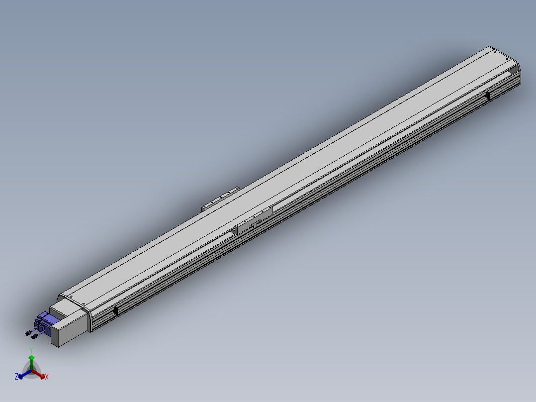 精密模组MT220-L150-2400-R-M75-C4正等轴测图