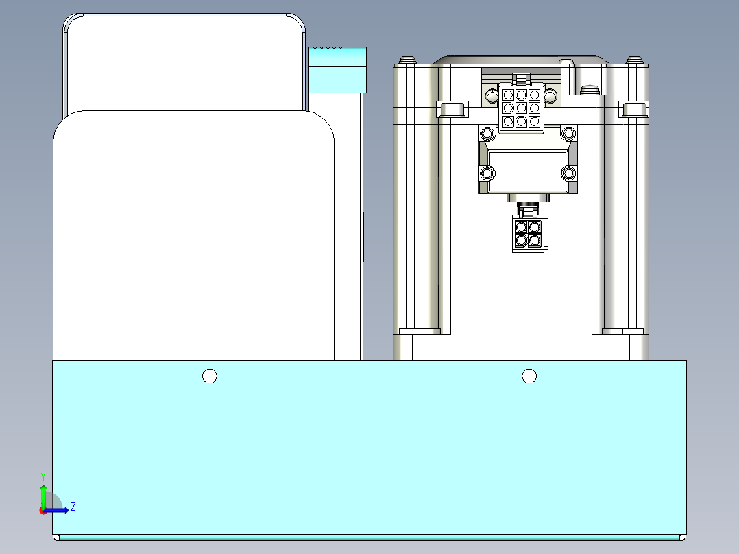 威洛博VBC同步带传动一无尘环境VBC14-L45-S1800-BLU-ZP75-C3左视图