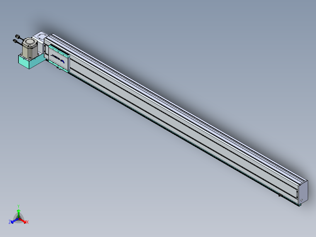 威洛博VBC同步带传动一无尘环境VBC14-L45-S1800-BLU-ZP75-C3正等轴测图