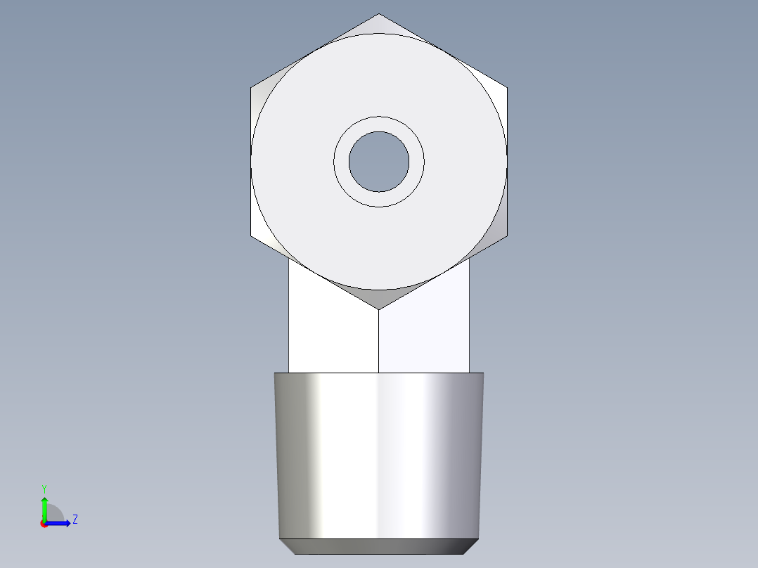 卡套式工业通用硬管接头EO_Male_stud_run_tee_TE06SR71左视图