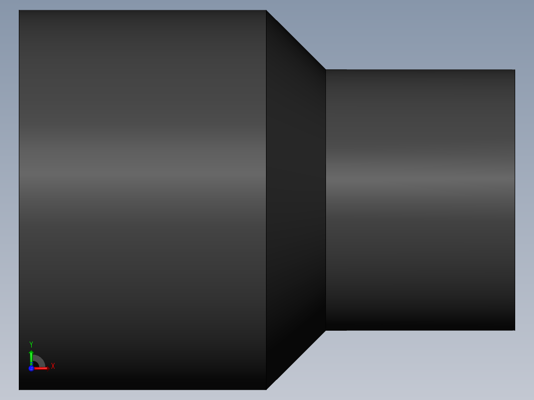 PVC公制管件-50x32 Reducer右视图