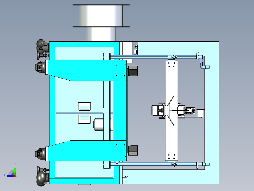 2023.02月-粗铜电缆线加工设备ug10右视图