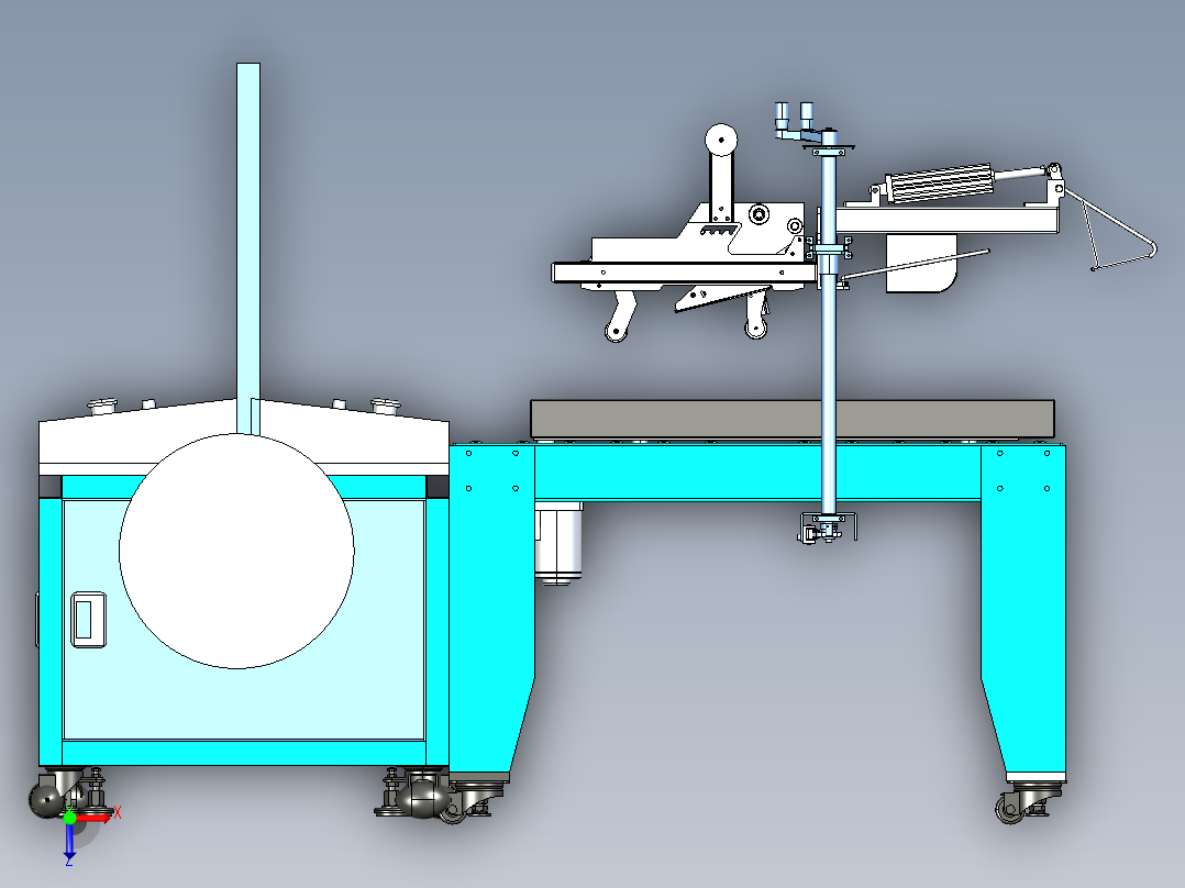2023.02月-粗铜电缆线加工设备ug10俯视图