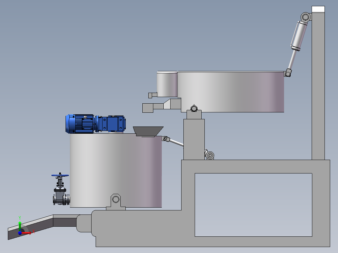 物料搅拌混合设备sw18前视图