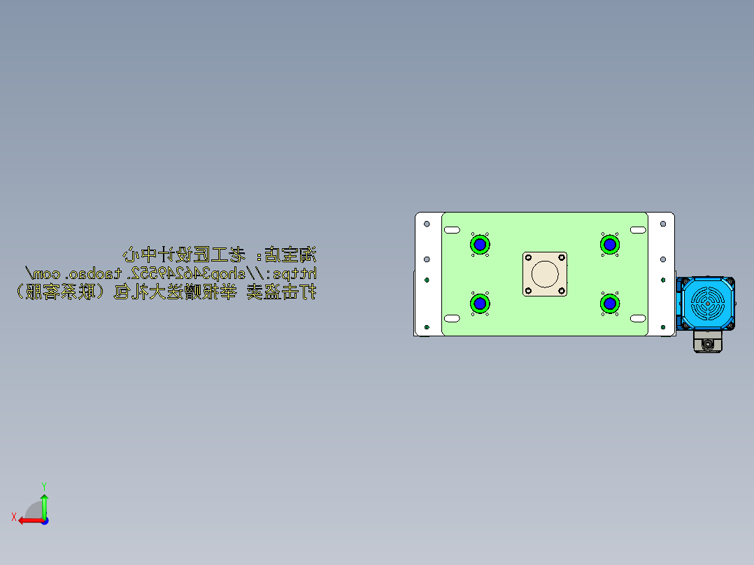 A16_气缸顶升横移机构，同步带移栽机构SW2014后视图