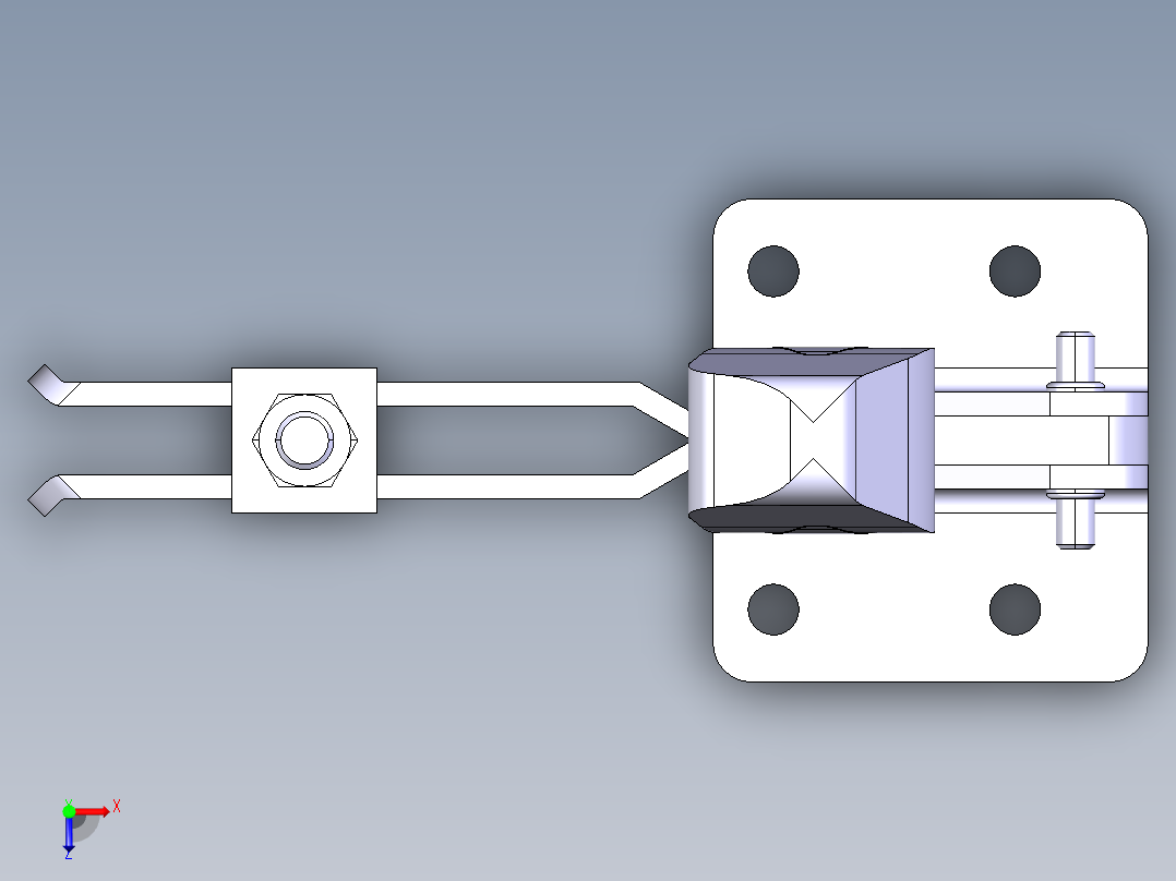 德克斯TUNKERS气缸数模T2-67U俯视图