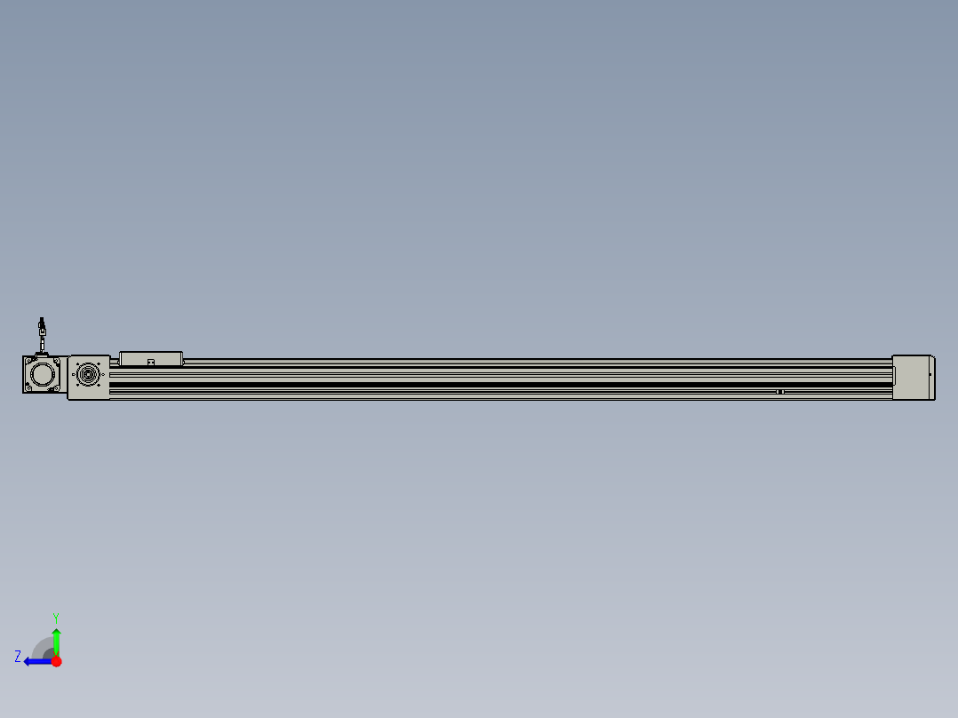 威洛博直线电机模组EB8-L100-S1650-BR-P75-MS3右视图