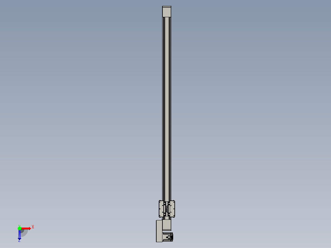威洛博直线电机模组EB8-L100-S1650-BR-P75-MS3俯视图
