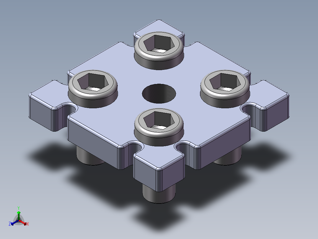 铝型材及其附件5.33.40.8080.M16正等轴测图
