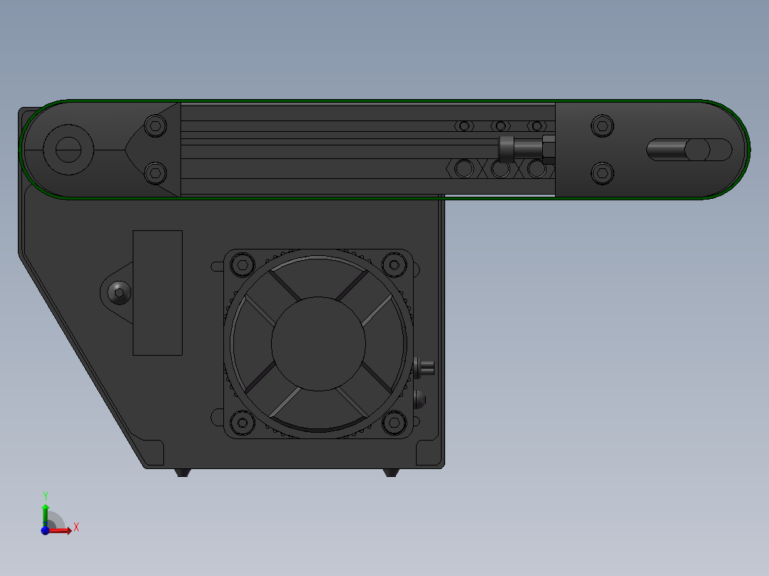 平带输送机模块01前视图