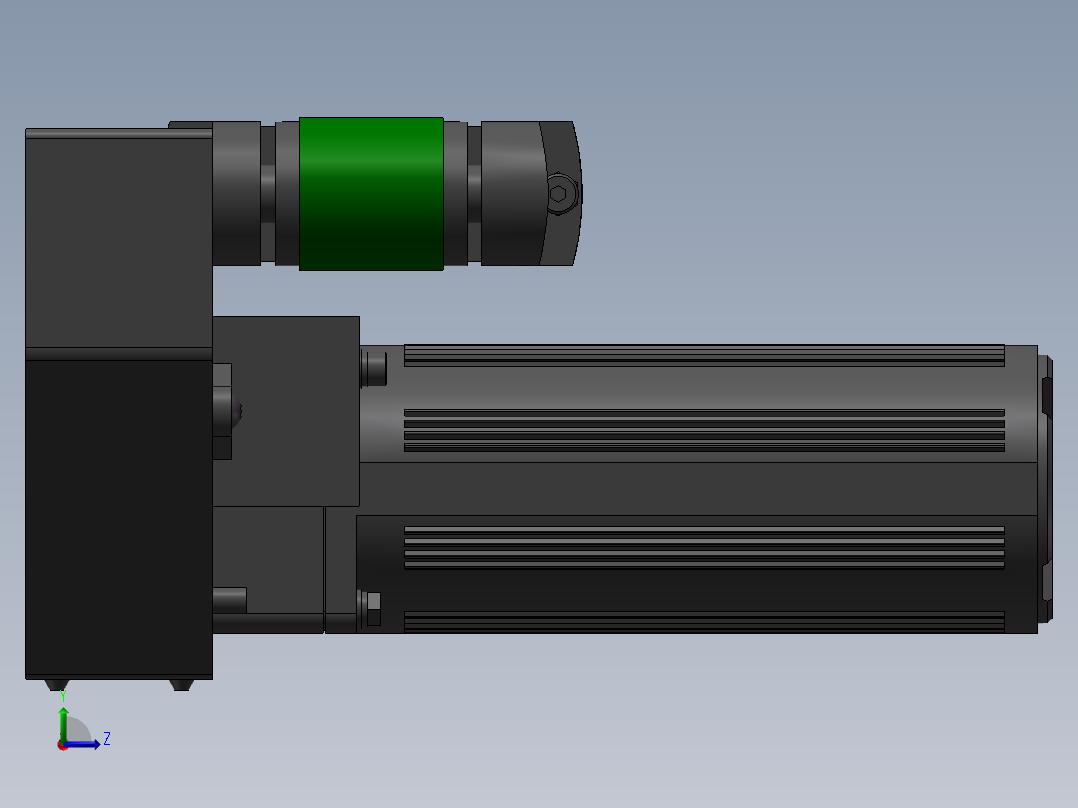平带输送机模块01左视图