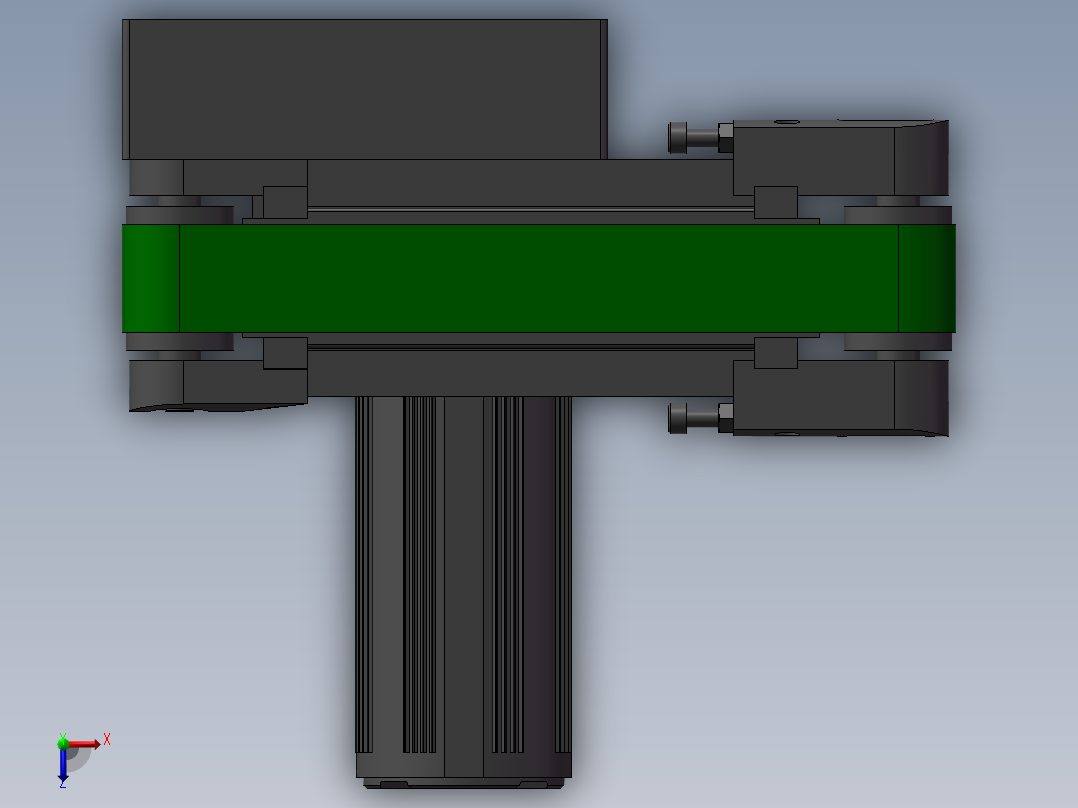 平带输送机模块01俯视图