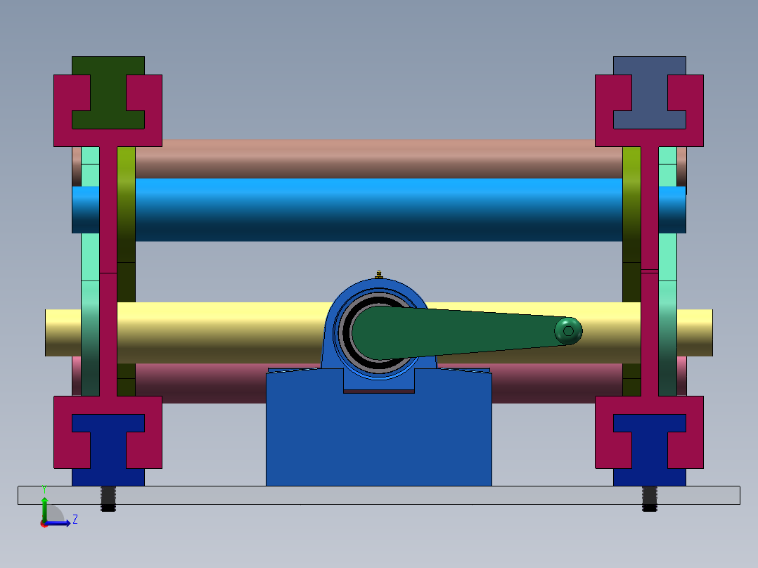 道路灌木修剪推车左视图