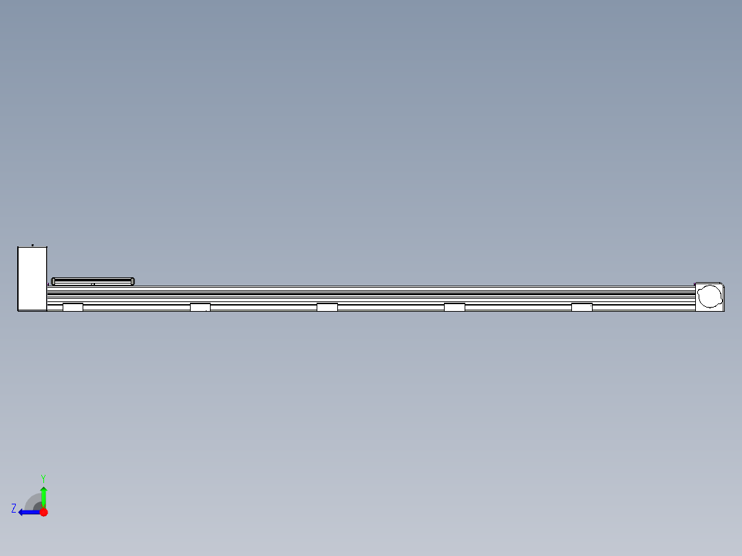 同步带滑台-欧规B8-L88-S1750-L-ZP75-D3-N10右视图
