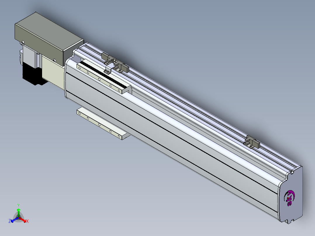 同步带滑台-半封闭B13H-L45-S400-R-P40-D3