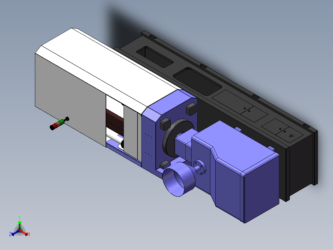 注塑机2正等轴测图