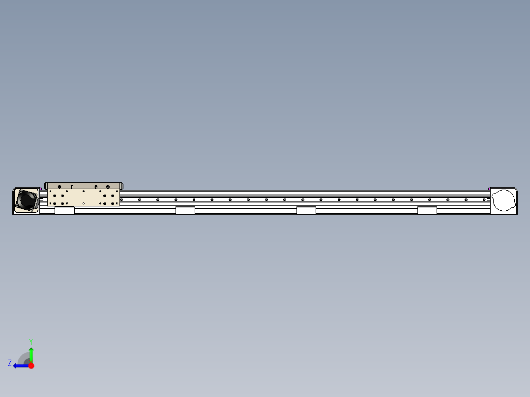 同步带滑台-欧规B8H-L176-S1200-L-ZP40-D3-N5右视图