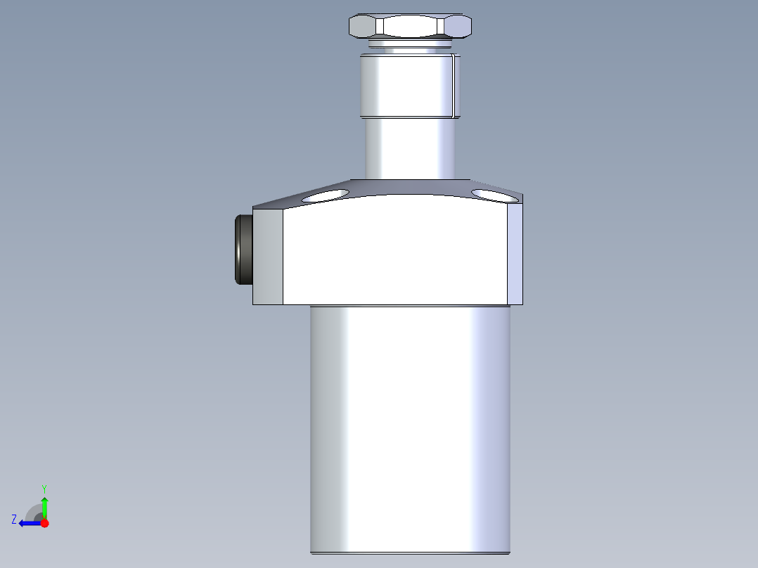 KOSMEKLT0400-CL-Y30多系列多零件图纸模型多系列多零件图纸模型右视图
