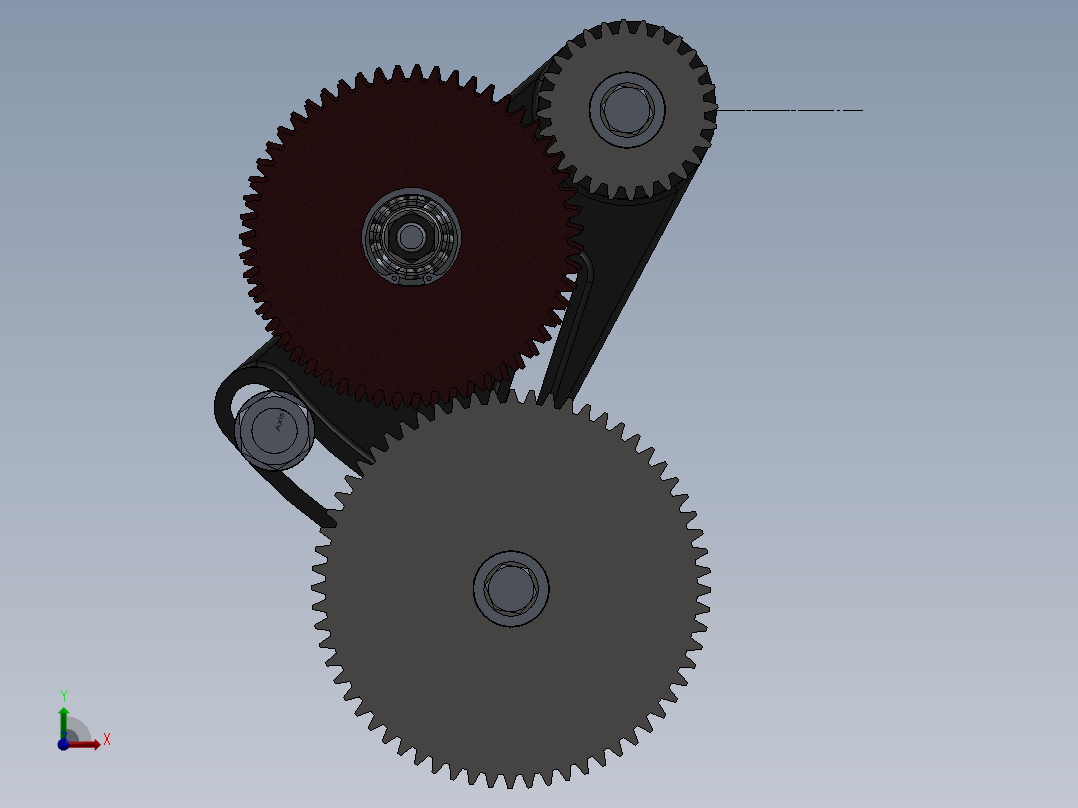 Colchester 2000（胜利） 更换齿轮和支架前视图