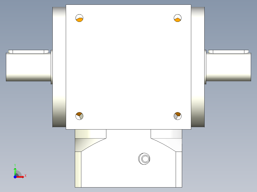 换向器PW140双轴-1 24-95-130-M8.stp前视图