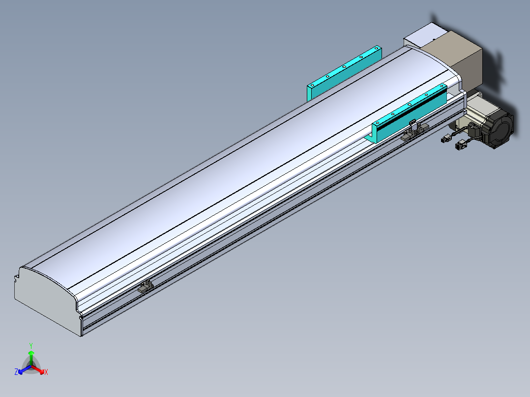 同步带滑台-半封闭B22H-L100-C-S850-LD-P75-D3-N5