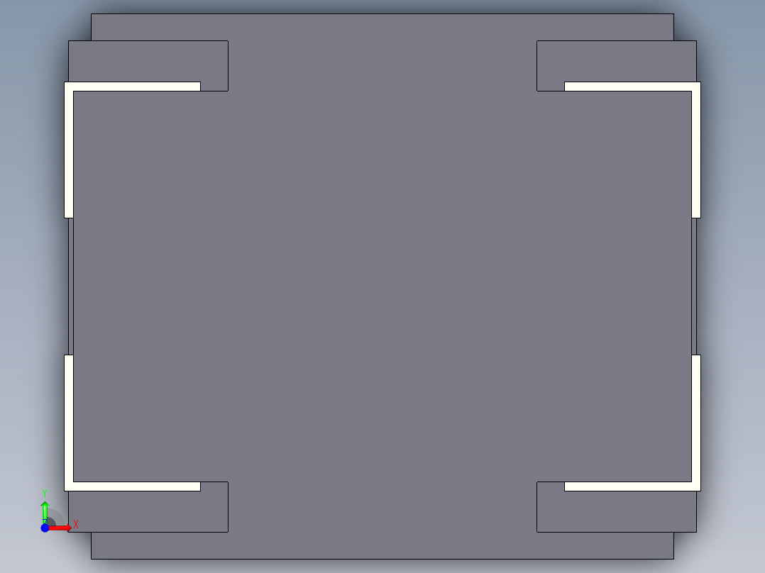 元器件3D封装ACM70V10前视图