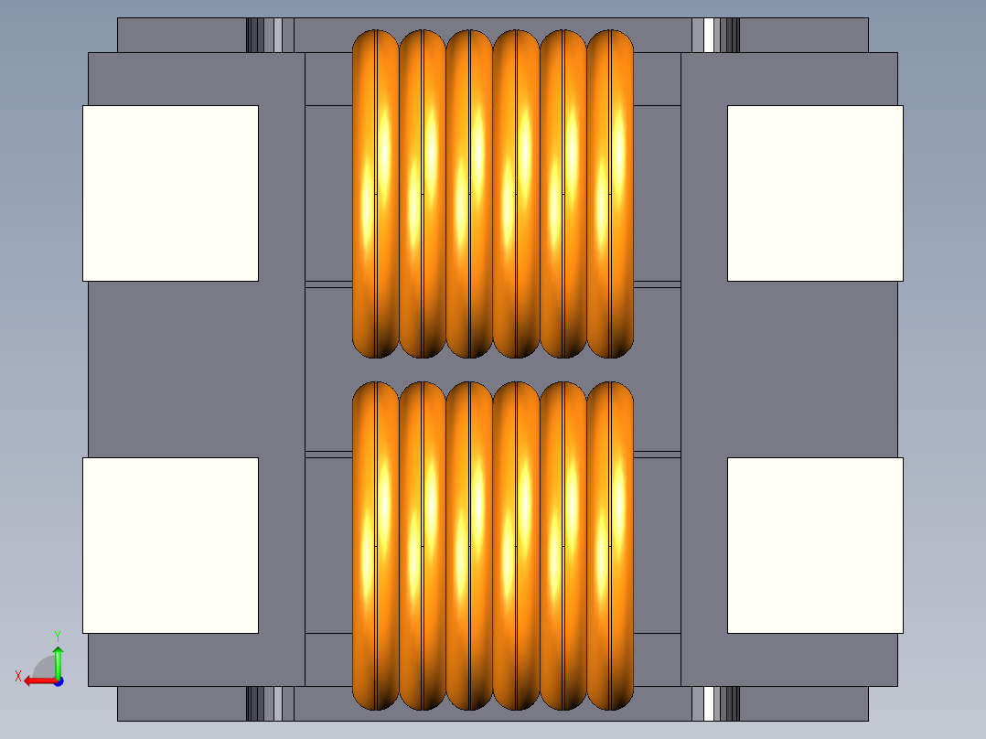 元器件3D封装ACM70V10后视图