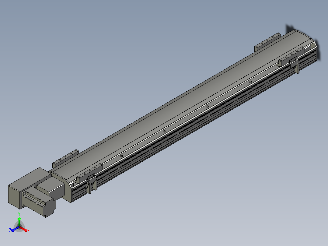 直线模组WG-LHB12-S900-BL设计图纸